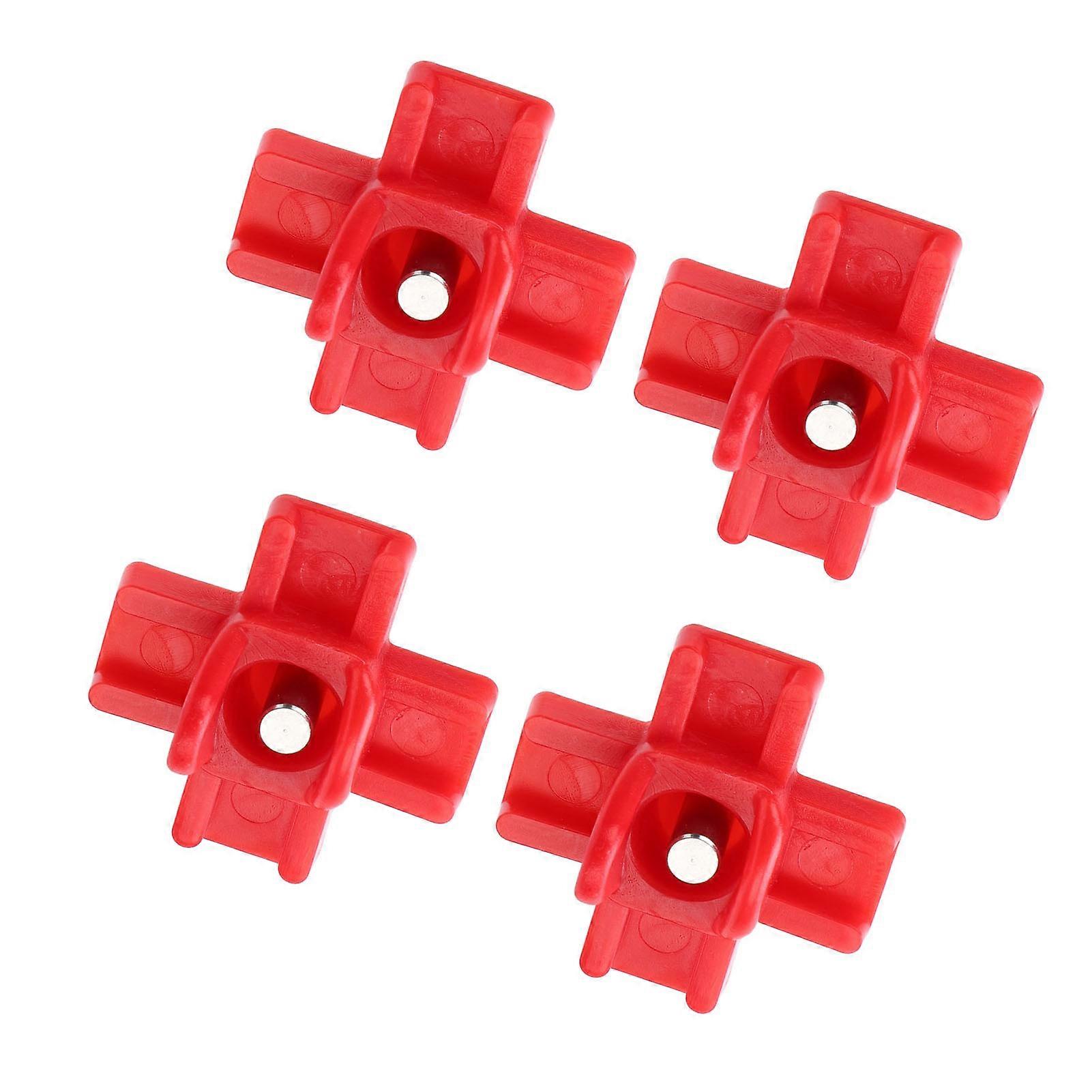 40PCS Chicken Waterer Nipples Plastic Steel Automatic Poultry Nipple Waterer with Drill Bit for Bucket Feeders Chicken Coop Red 
