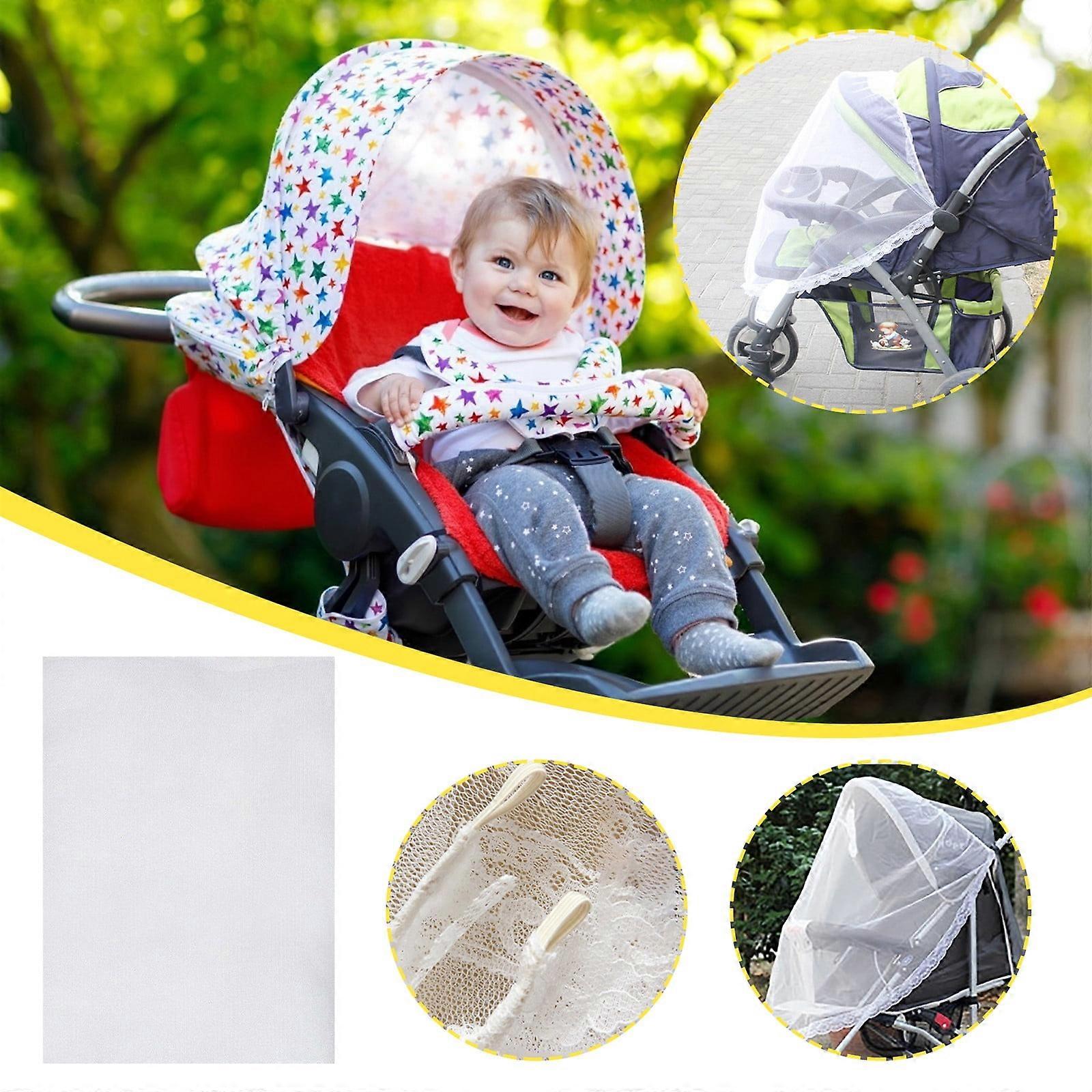New 2024 Staron Baby Special Mosquito Net For Umbrella Trolley With Half Cover Mosquito Net
