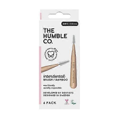 Humble Interdental Brush - size 0 / 0.4 - Pink 6 units