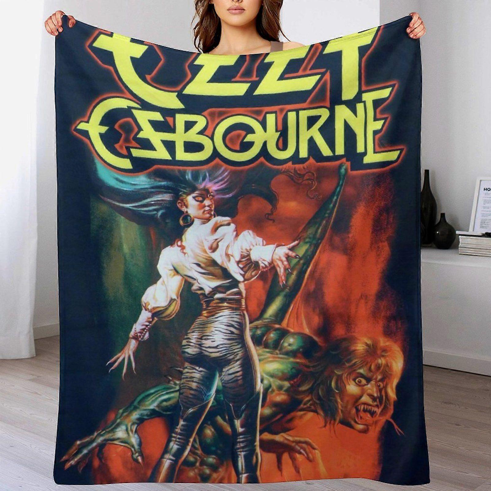 Ozzy osbourne Plush Velvet Blanket for Winter Lounge  All Seasons Soft Touch No Shedding