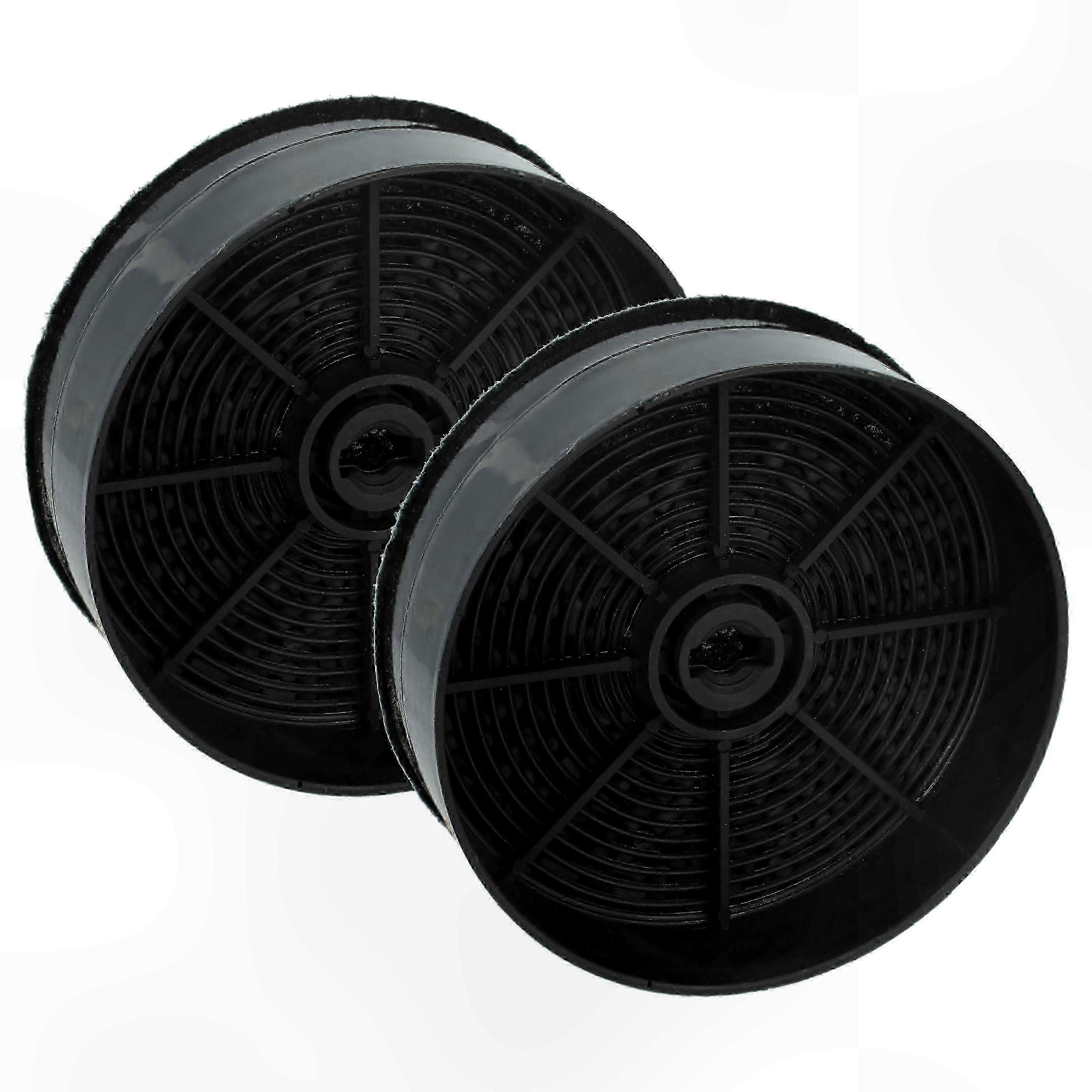 Replacement Carbon Filters for Range Hood, 2 Pack, 12.4cm Diameter, Compatible with Multiple Models