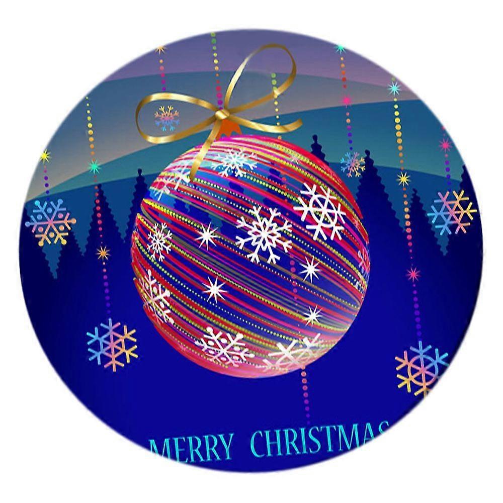 christmas tablecloth for round dining table 120cm snowman_a