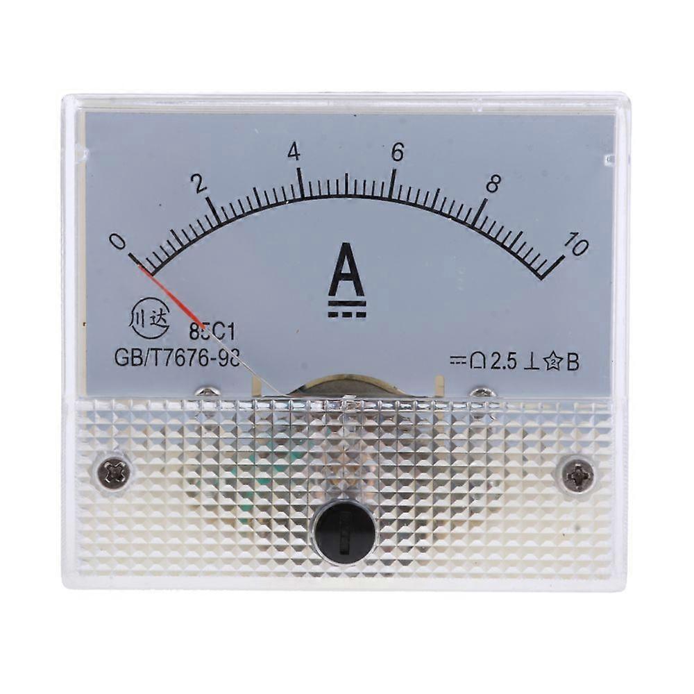 DC analog ammeter panel meter ammeter current pressure gauge pointer type 0-10a