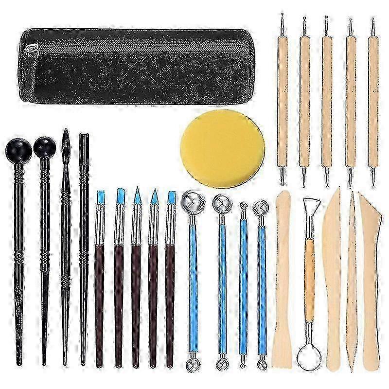 Polymer Clay Tools, 25 Pcs Clay Sculpting Tools, Modeling Clay Tools Set, Pottery Carving Tool for