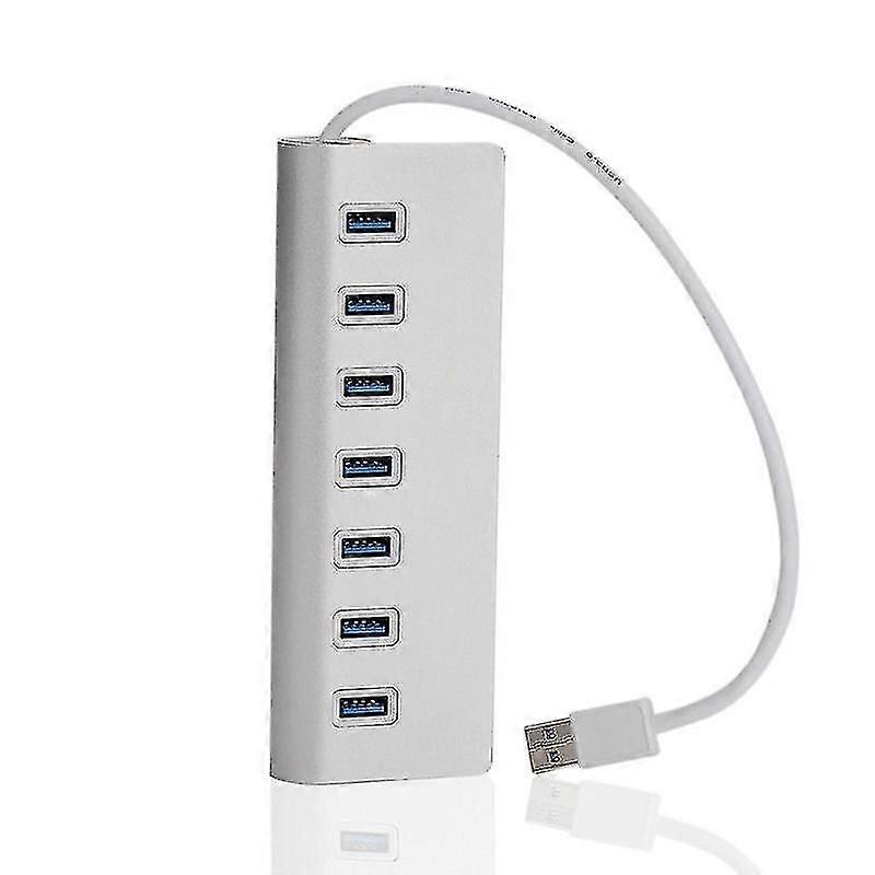 Aluminum Usb 3.0 Hub,7 Super Speed Usb 3.0 Data Ports,windows Pc,compatible Fk