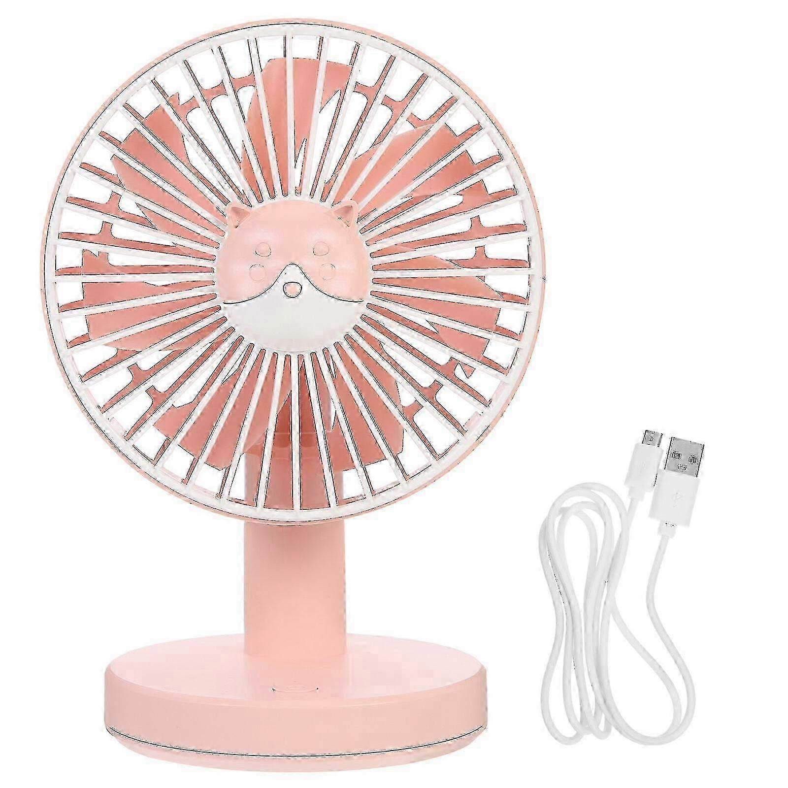 Simple Design Plastic USB Desk Fan for Summer Quiet Cooling