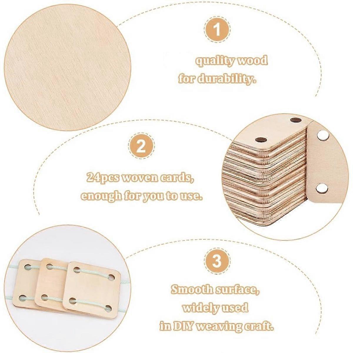 24Pcs Square Weaving Card
Square Weaving Card