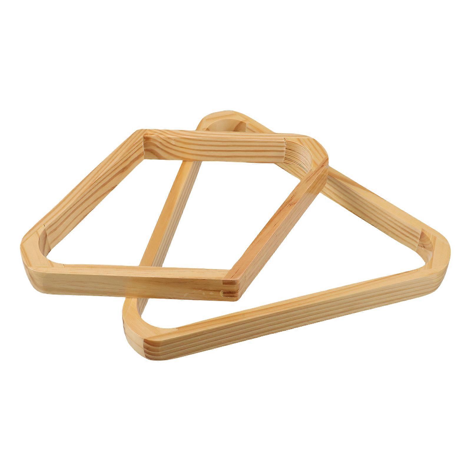 Billiards Rack Solid Wood Triangle Rack for Professional Play 2Pcs