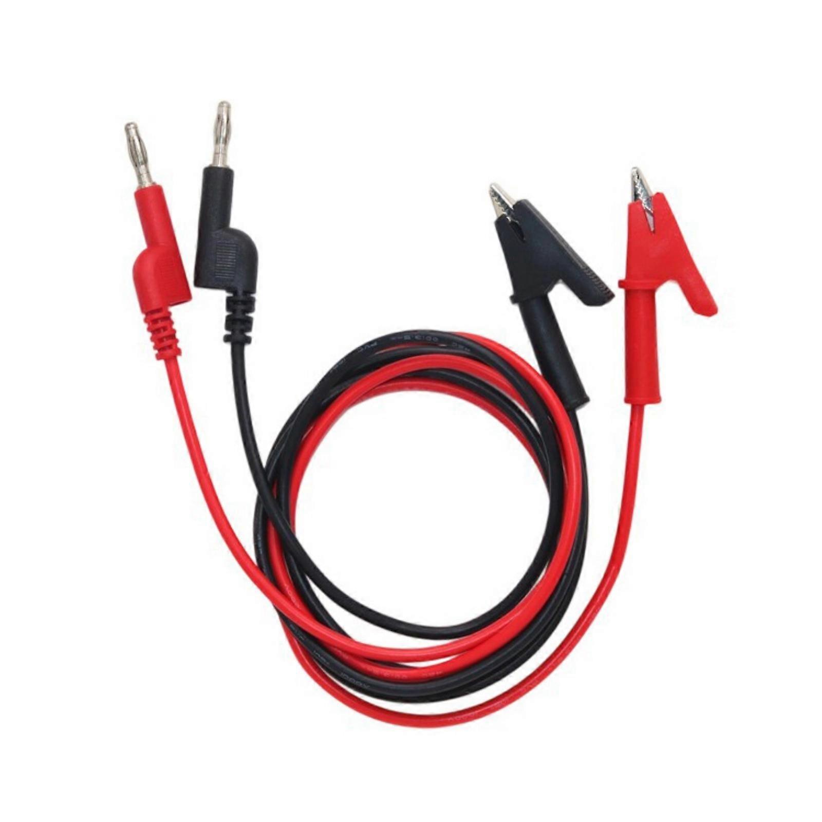 Multiple Purpose 4mm Banana Test Set Full Bronze Construction Bend Resistant Wire Secure Grip Couplings Multicolor