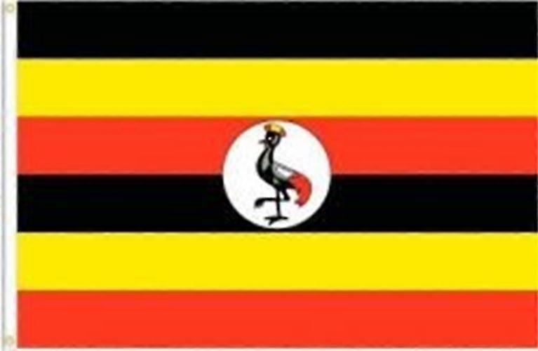 UGANDAS 90 CM LANDSFLAGGABANNER