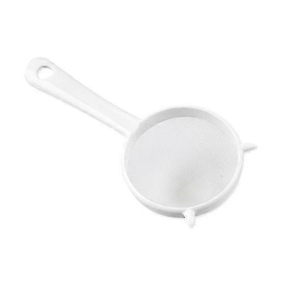 Kitchen Handheld Plastic Screen Mesh Tea Leaf Strainer Flour Sieve Colander
