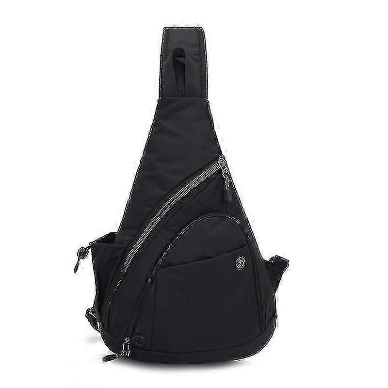 crossbody sling backpack sling bag travel hiking chest bag daypack Voova for Men Women, Daypack, Small over the Shoulder Backpack, Black : Sports & Outdoors chest bag Sling Bag Crossbody Backpack