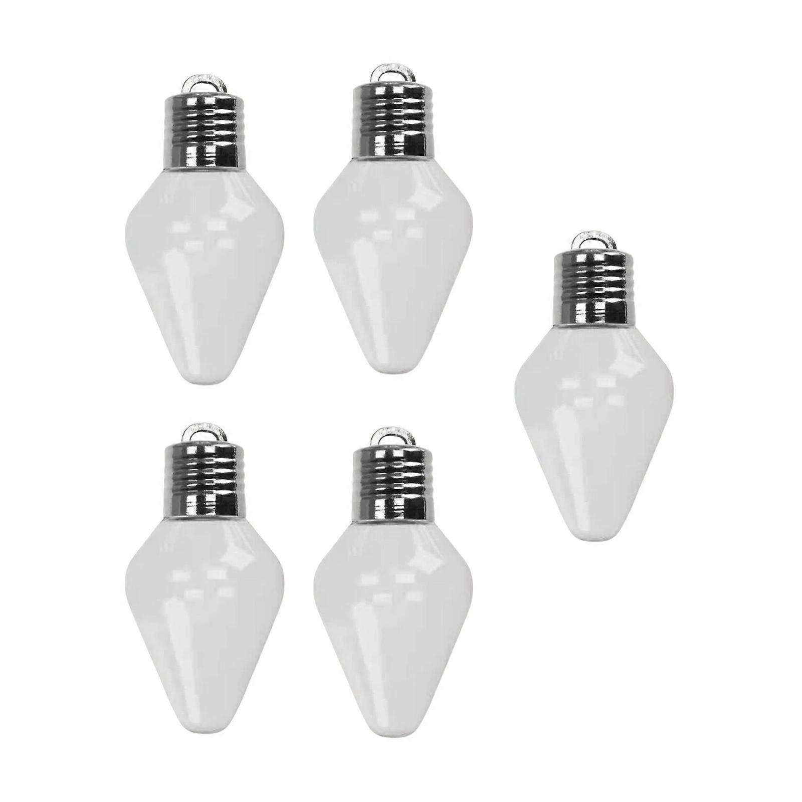 (1 Pcs) Plastic Lightbulb Gift Container Decorative Jar with Removable Lid, Clear Storage Canister for Candy, Party & Small Items Multicolor