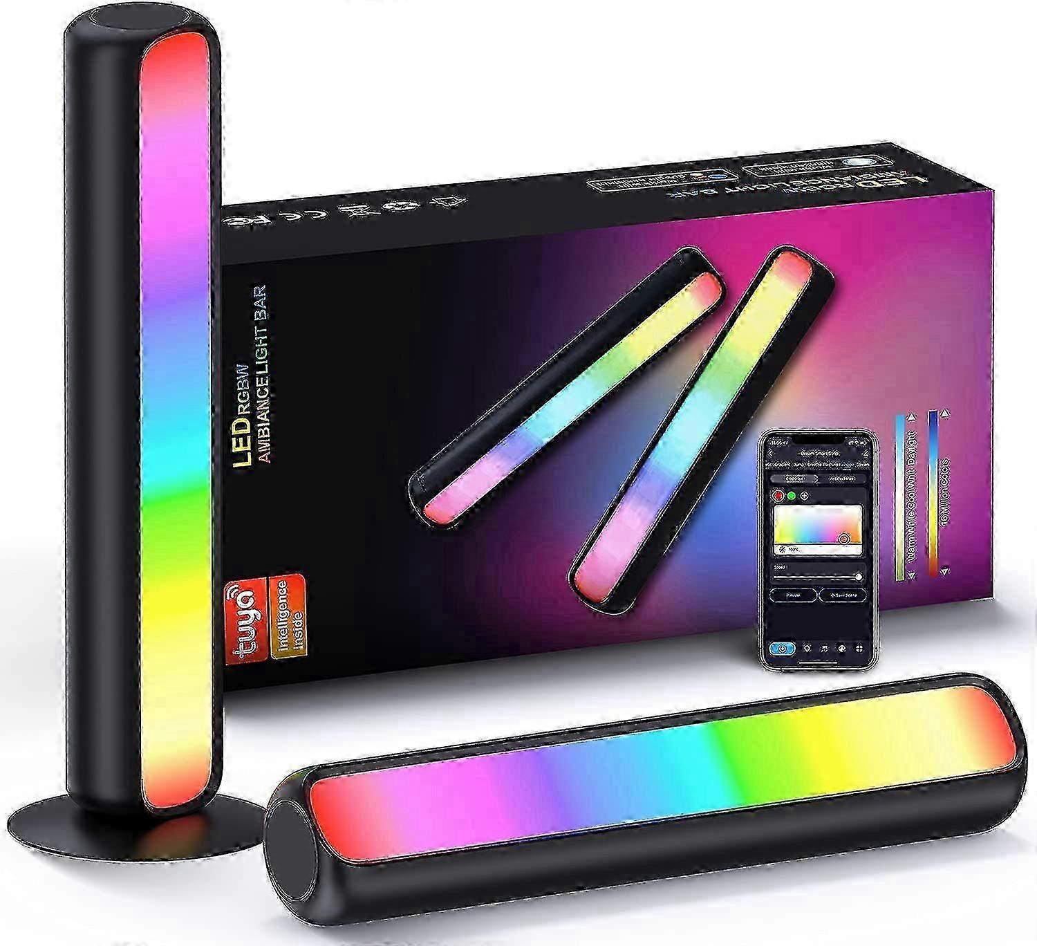 w Smart LED Light Bar Gaming Light Works with Alexa and Google Assistant RGBICWW WiFi LED TV Backlight is Synced with Music LED Light Ba