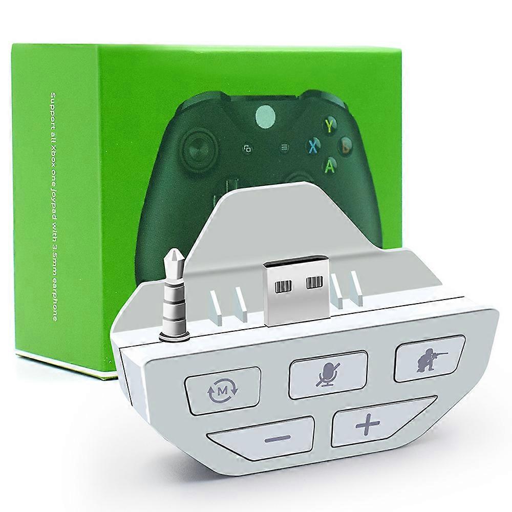 Compatible For Xbox One Controller Stereo Headset Adapter Universal 3.5mm Audio Converter for Game Audio Control