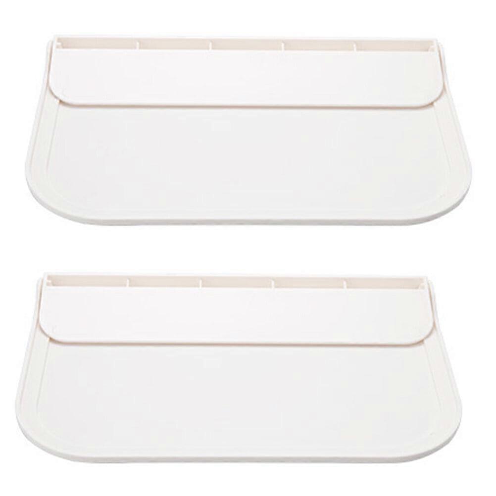 2pcs Small Wall Shelf Foldable Plastic Floating Shelf Display Shelves for Wall