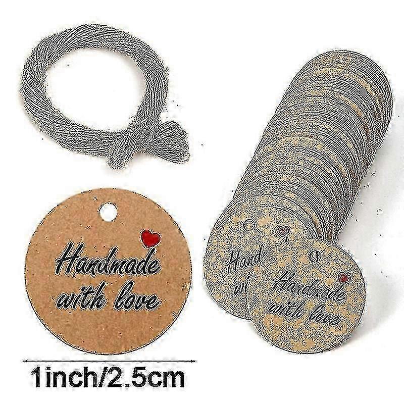 100pcs Paper Gift Tags Thank You Gift Tags With String