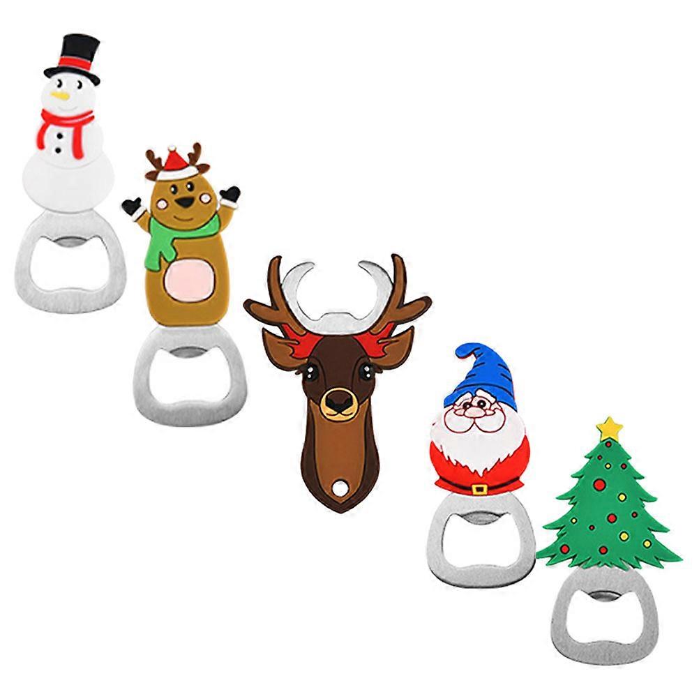 Decorative Bottle Opener Hardware Compact Design For Parties Assorted Color 5Pcs