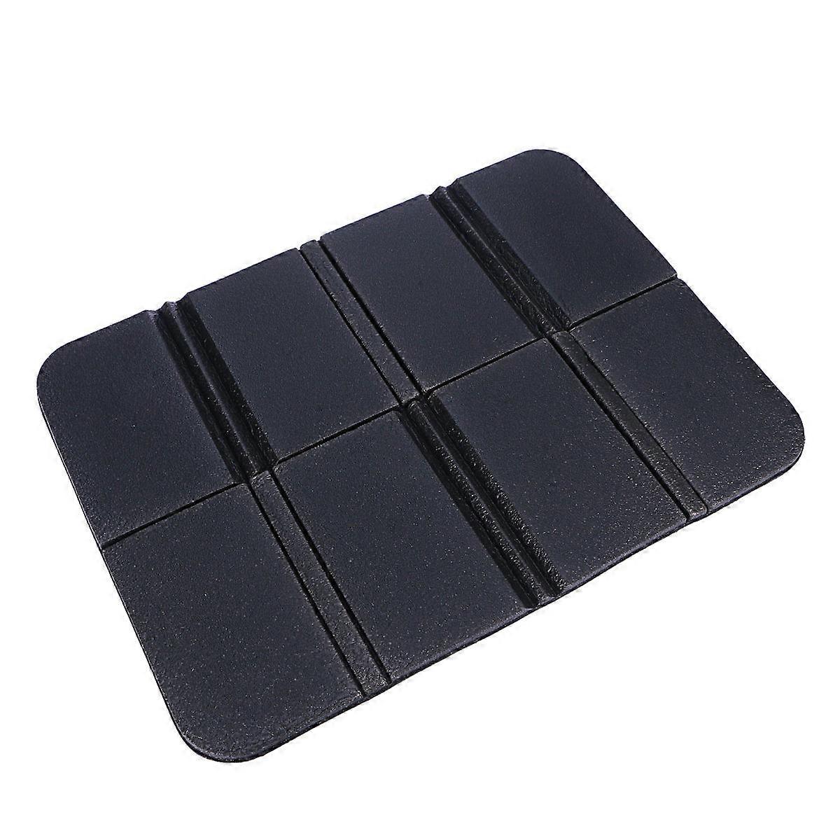 Camping Waterproof Sitting Mat Cushion 2Pcs Foldable Black Pads