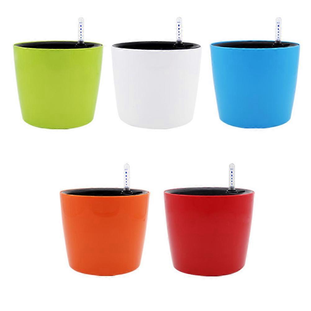 Automatic Water Absorbing Planter Plastic Pot for Planting Blue