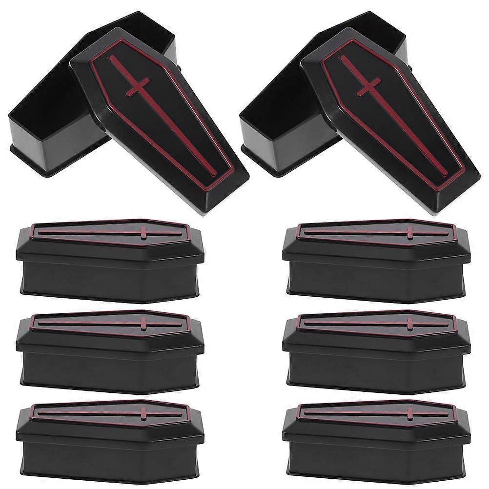 Mini Coffin Boxes for Halloween Decoration Plastic 36Pcs