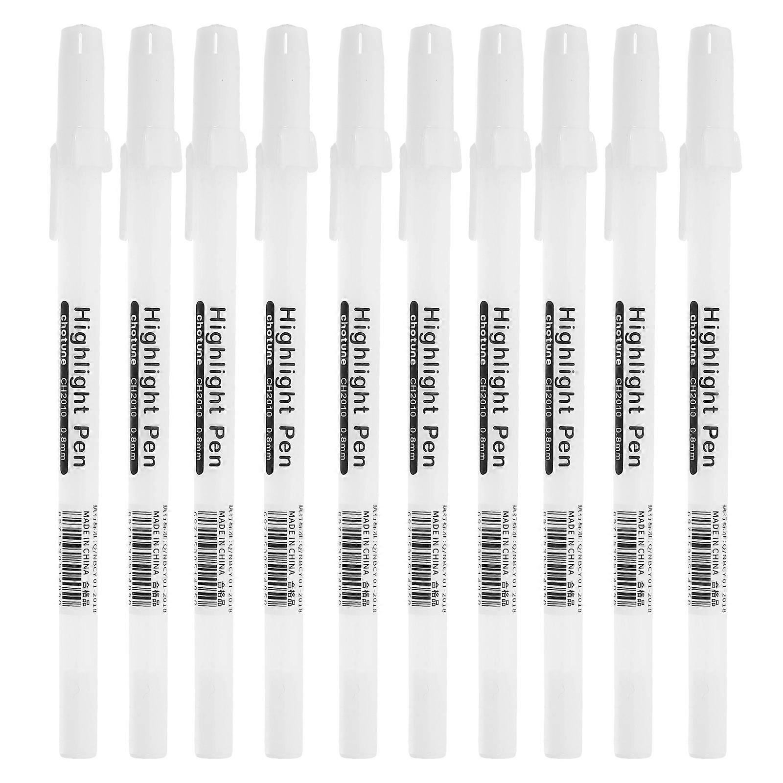 White Liner Pen for Writing Use 20Pcs Drawing Markers