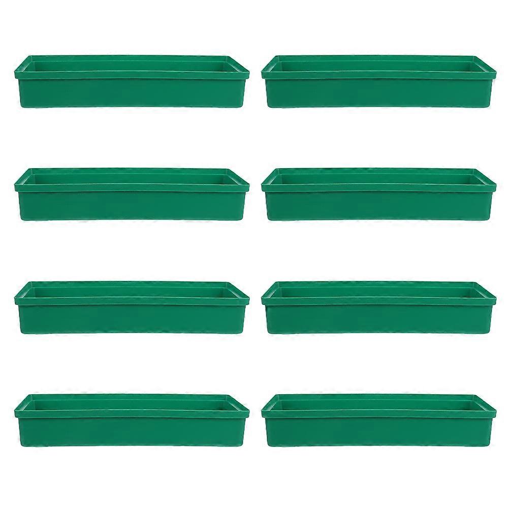 Flower Mud Tray Rectangle Flower Fixing Tray for Party Decoration 8Pcs