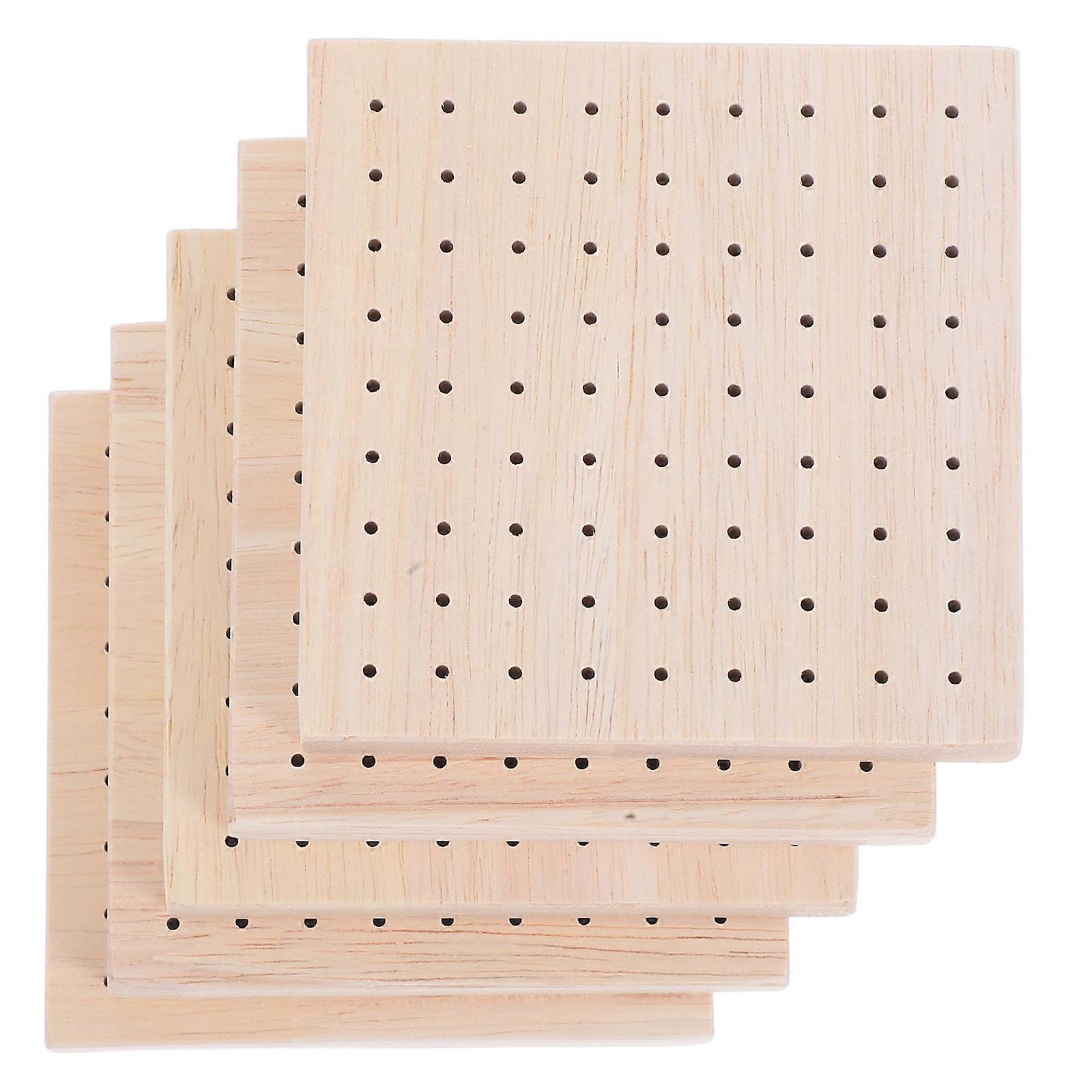 Wooden Valentine Lollipop Holders for Display Use Light Yellow Multifunctional Snack Rack Stable Structure 5 Pieces