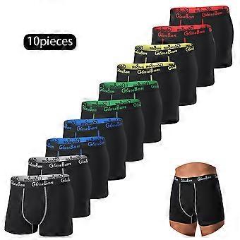4pcs Herrenhöschen Sexy Shorts Baumwolle Unterwäsche Männliche atmungsaktive Boxershorts Solide Boxershorts Marke Unterhosen