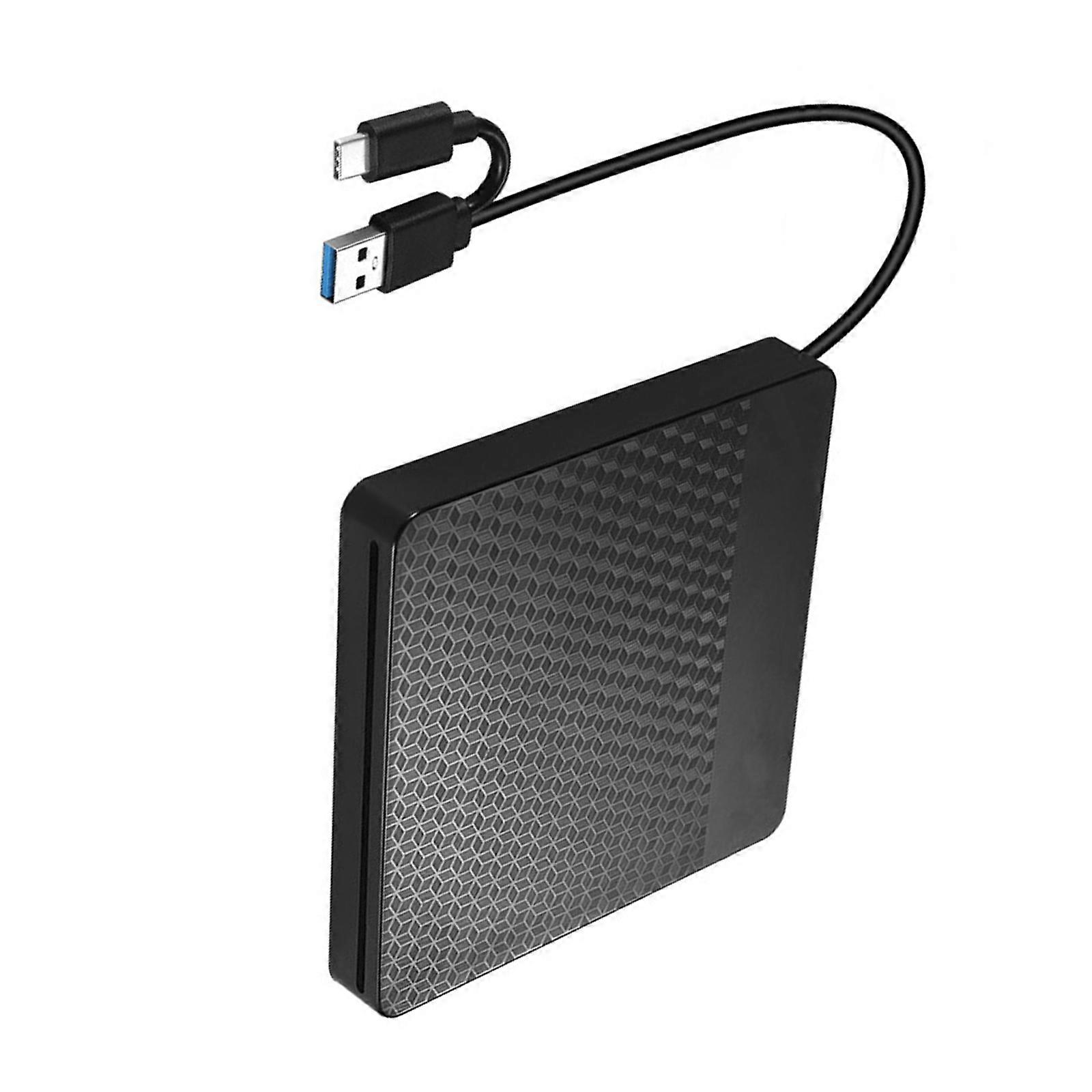 Quiet Operation External DVDs Writer Slot Loading Design Plugs and Play USB3.0 Type C Powered for Laptop Computer Multicolor