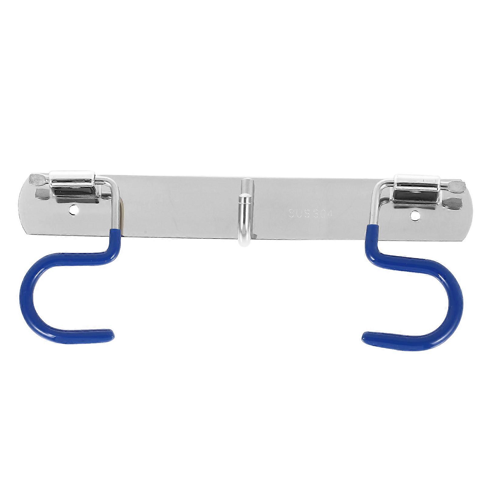 Wall-Mounted S-Type Mop Hook Stainless Steel for 12Pcs Mop Storage