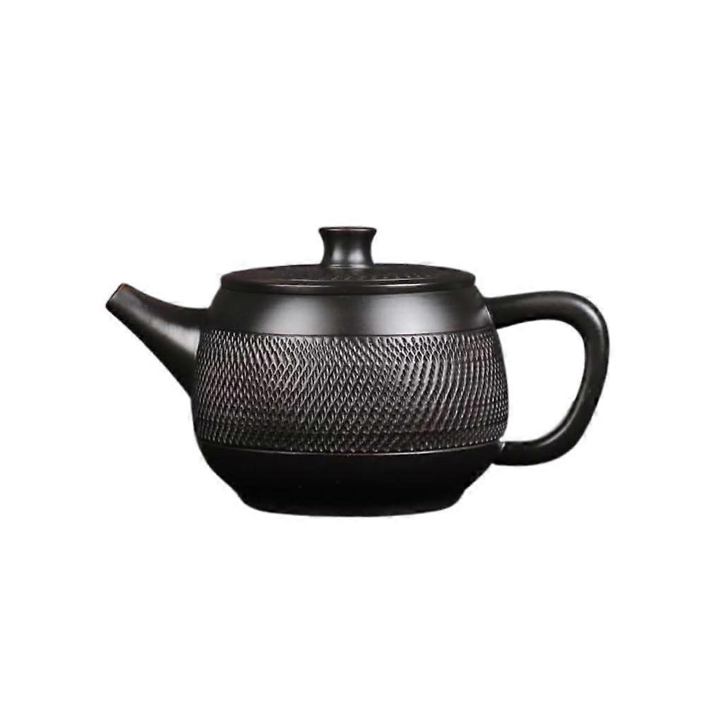 Handmade Purple Clay Teapot Large Capacity Yixing Teapot with Ergonomic NonDrip Spout for Home
