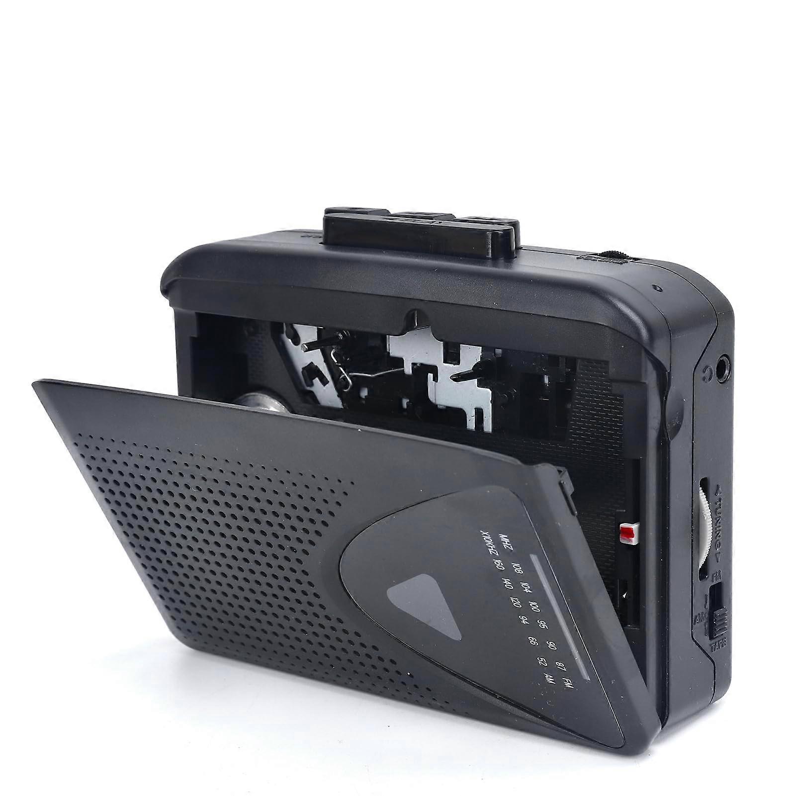 Portable Cassette Player AM/FM Radio, Tape Recorder, Disk Audio Player, Compact Size