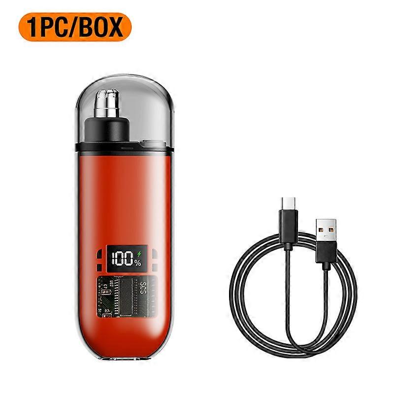 The electric nose hair device is compact and portable, and LED digital display prompts support TYPE-C charging.