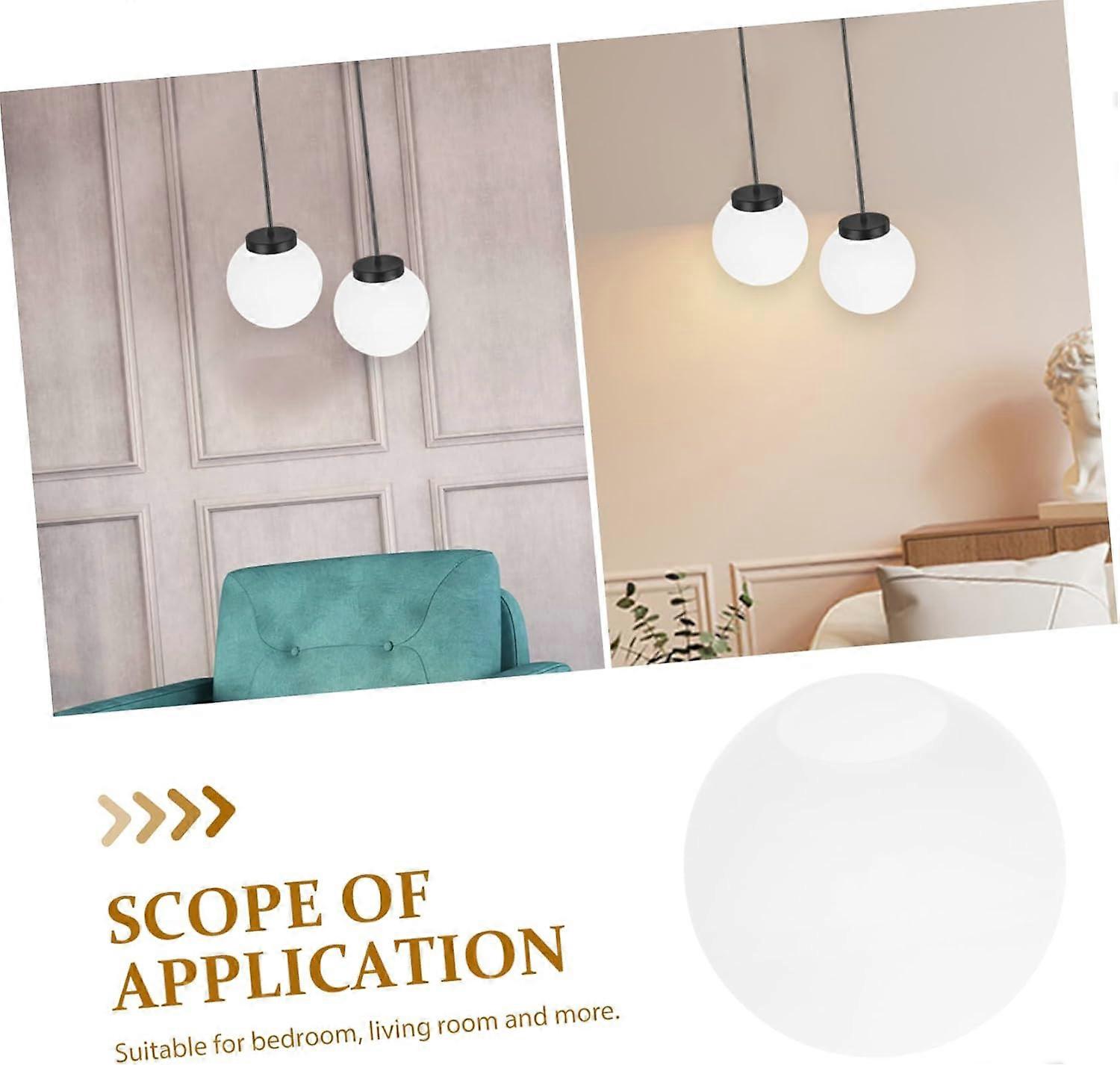 12 Inch Frosted Glass Lamp Shade Replacement Globe for Ceiling or Pendant Light Soft Diffused Lighting