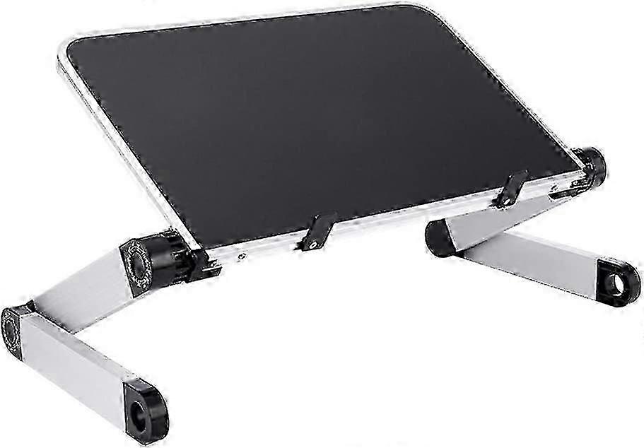 Adjustable Stand Aluminum Universal Table Laptop Stand (Black)