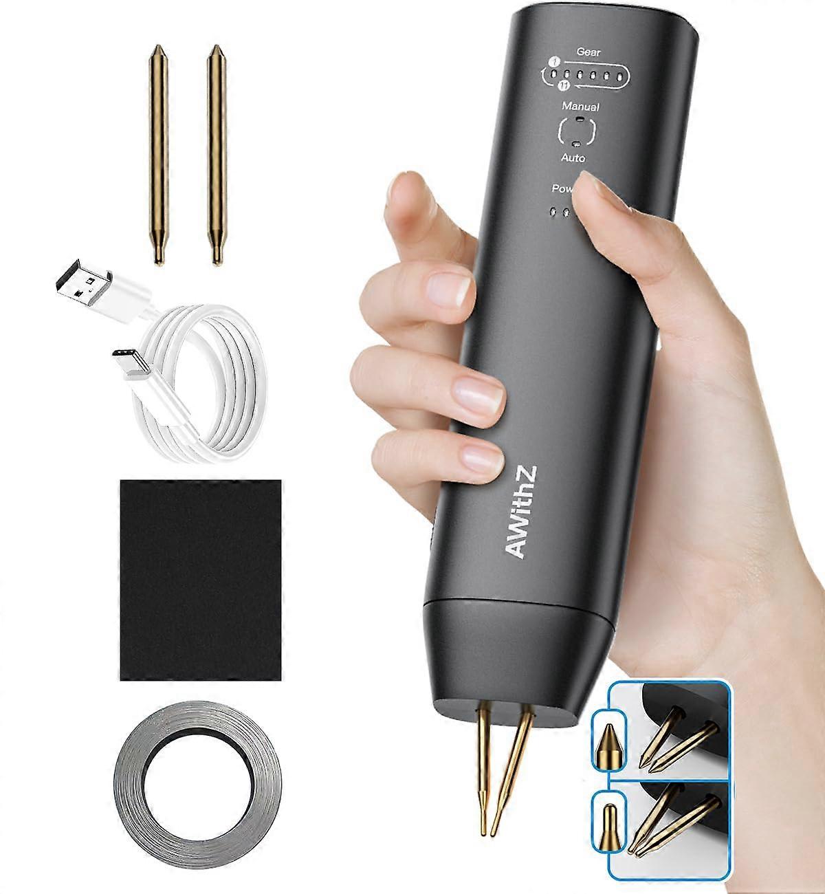 Battery Spot Welder Dual Tip Precision Adjustable 11 Gear for 18650 Nickel Sheet Welding