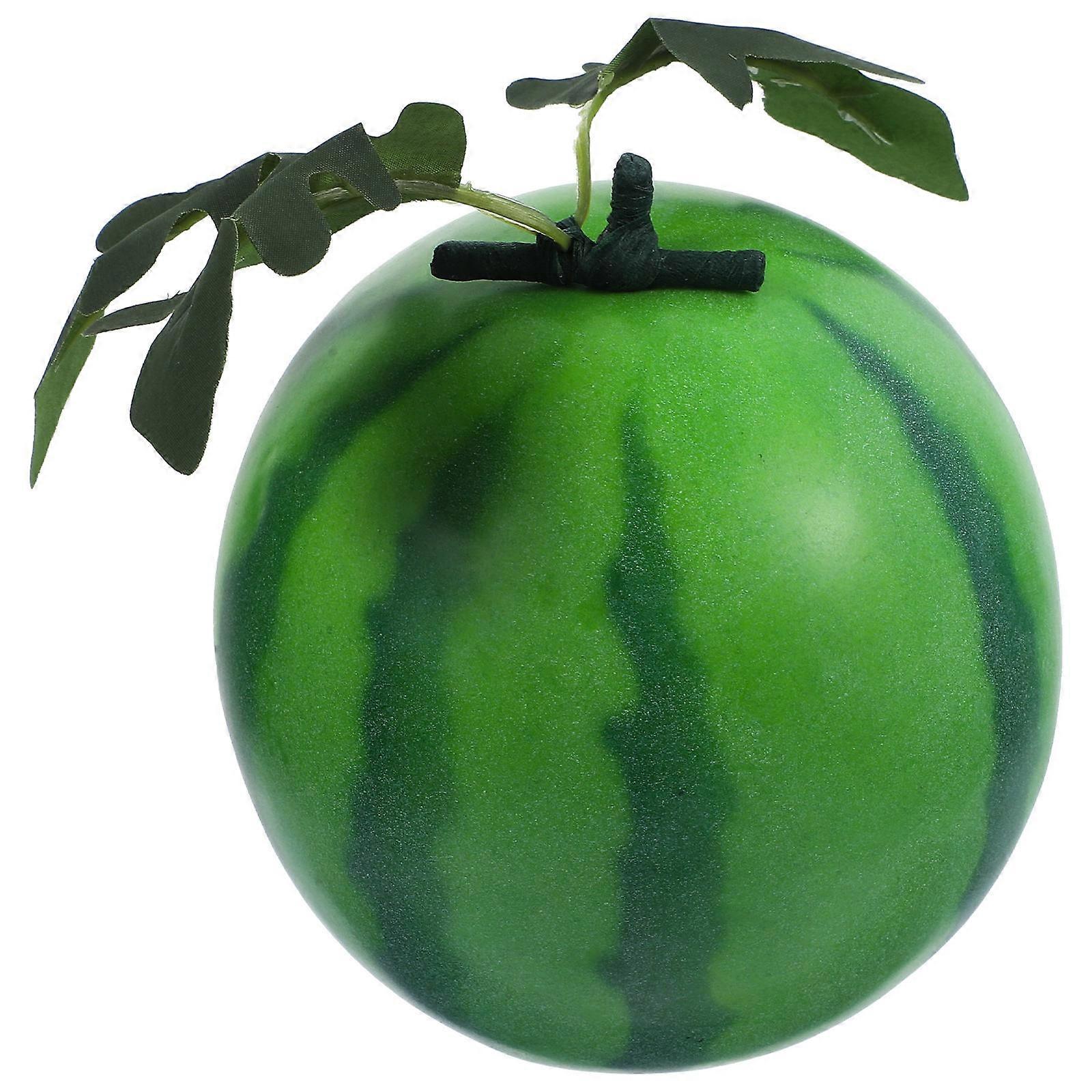 Foam Artificial Watermelon Simulated Watermelon for Decoration 2Pcs Model