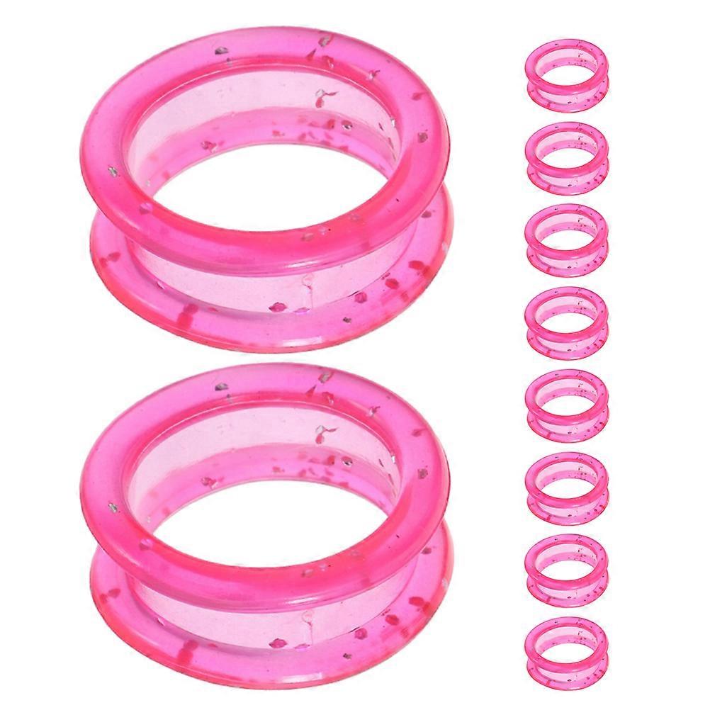 Hair Cutting Silicone Finger Protector Ring for Scissors 40Pcs Pink