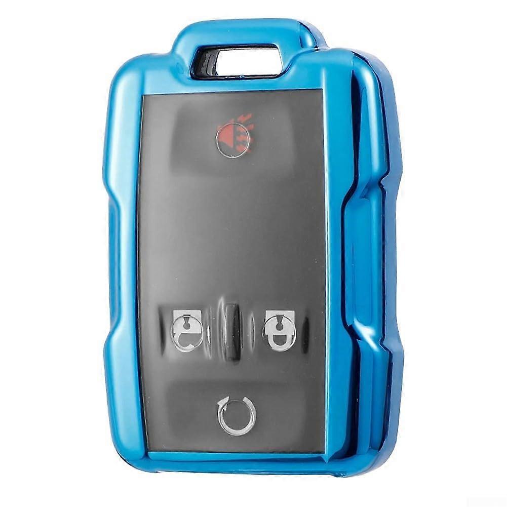 Key Fob Cover for Chevy Silverado 20142018 Blue TPU Case ScratchResistant Protector