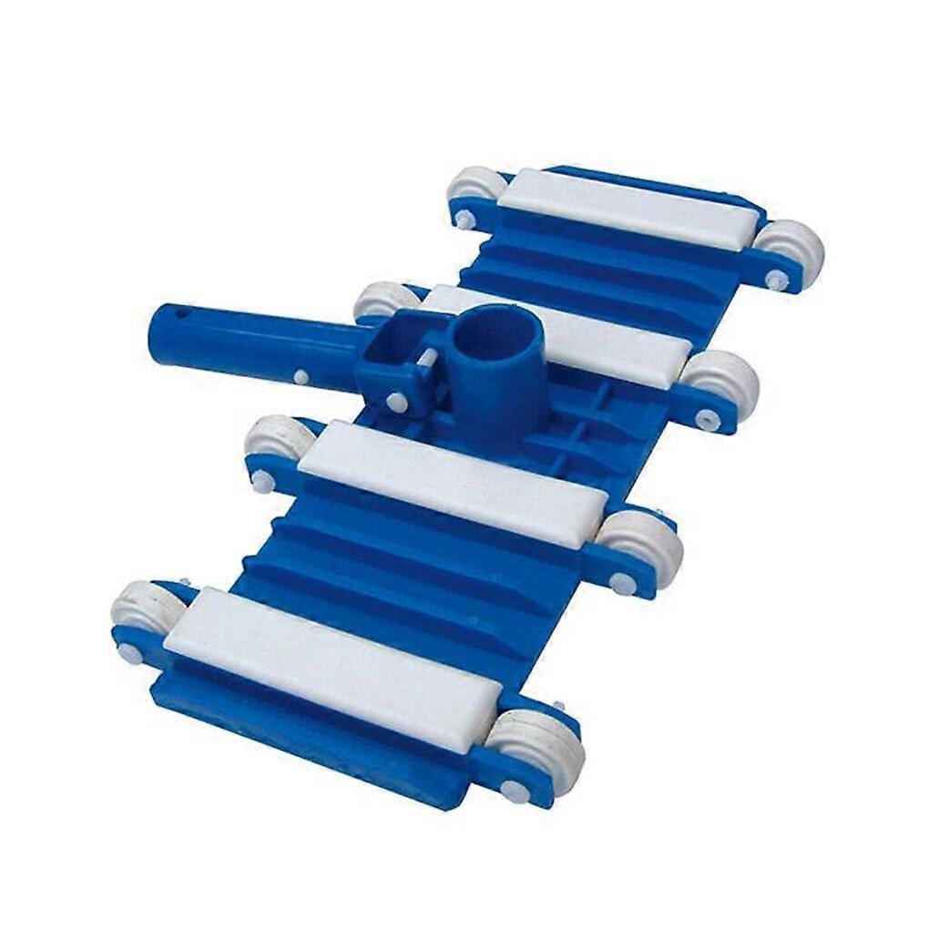 14 Inch Pool Vacuum Head with 8 Rollers, Quick Connect Swimming Pool Cleaning Tool, Durable PP Build