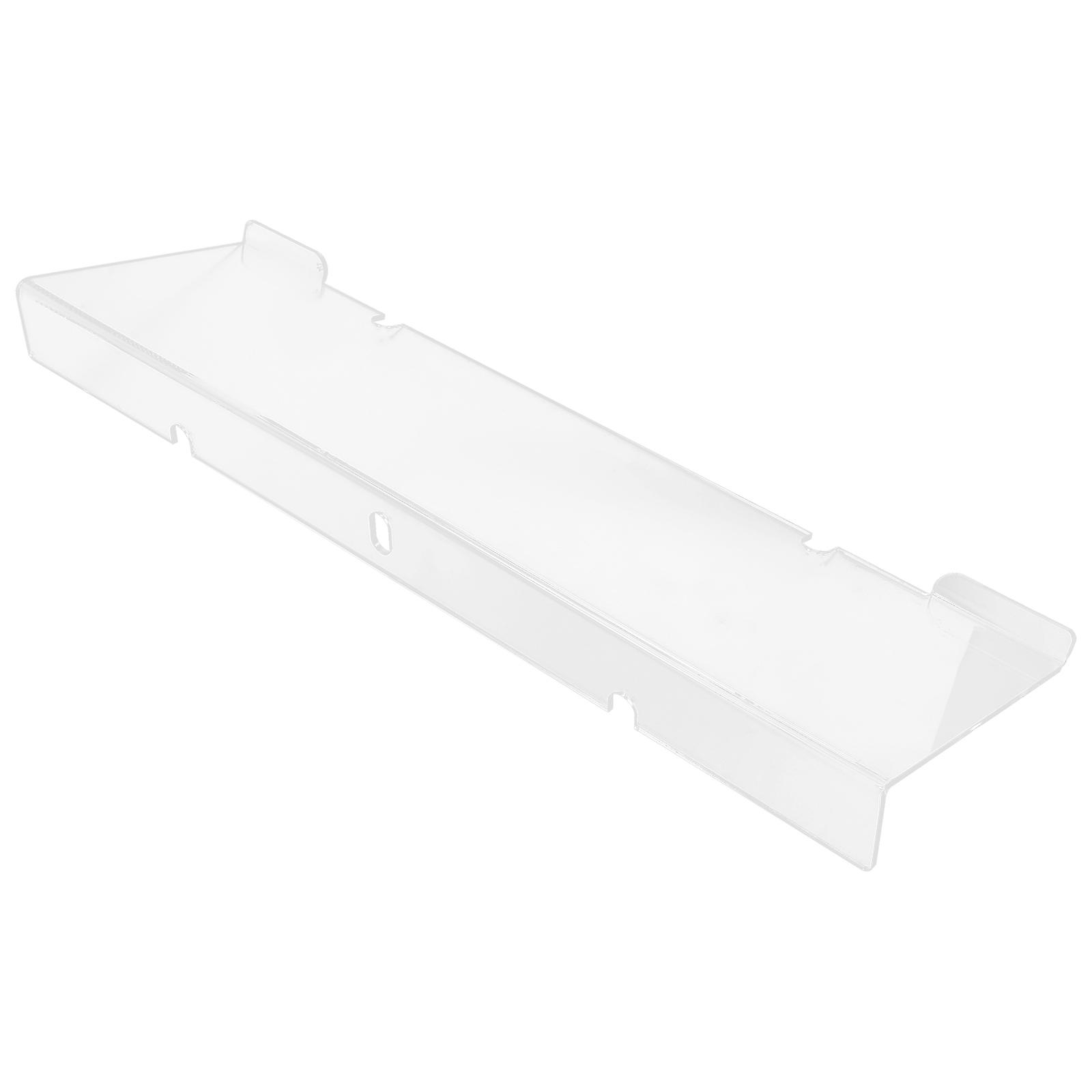 Acrylic Tilted Computer Keyboard Holder Stand for Storage Use White