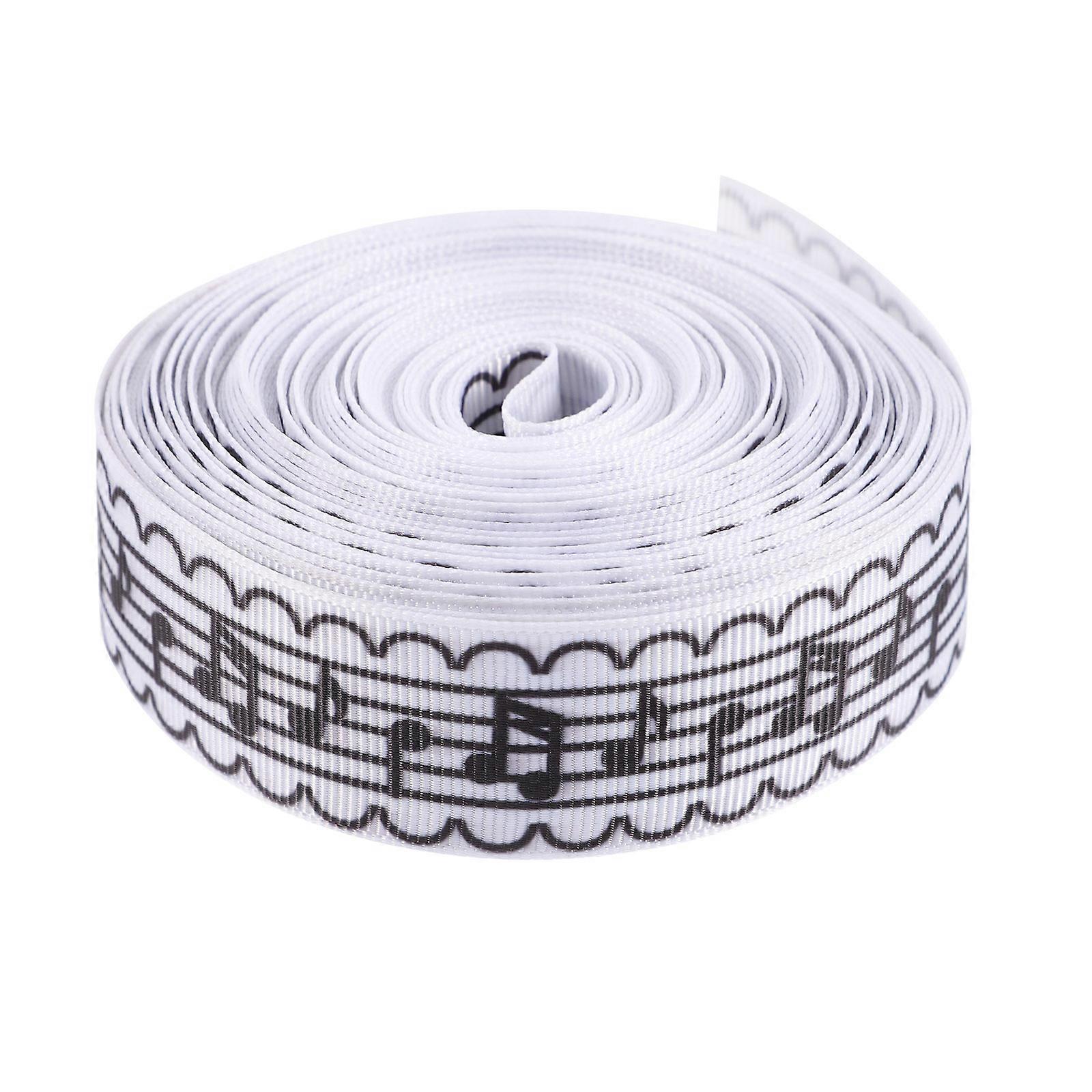 Music Note Ribbon Thread for Hair Bow DIY Making 10 Yard Polyester Material