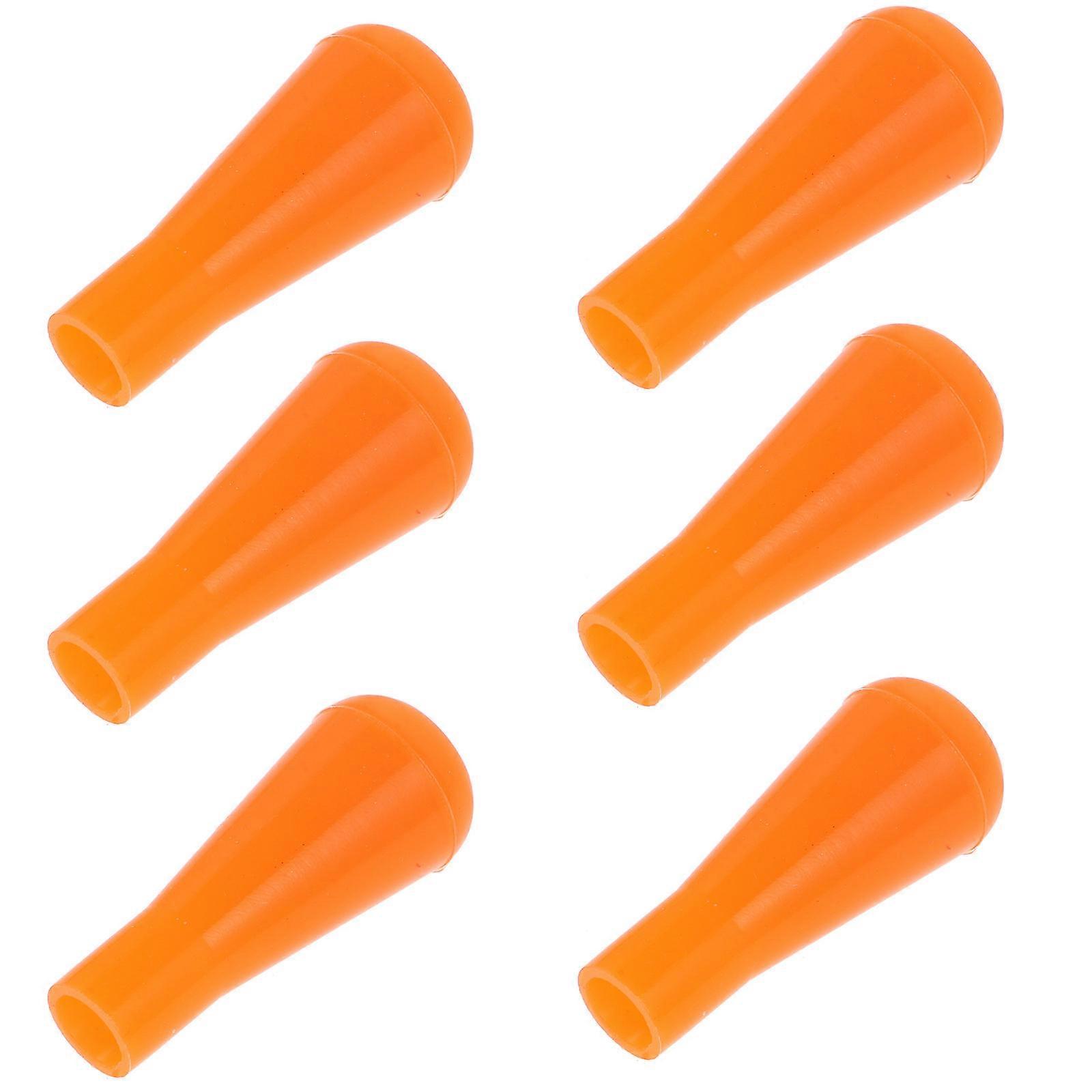 Arrowheads Supple Rubber Arrowheads for Archery Practice 10Pcs Set Orange
