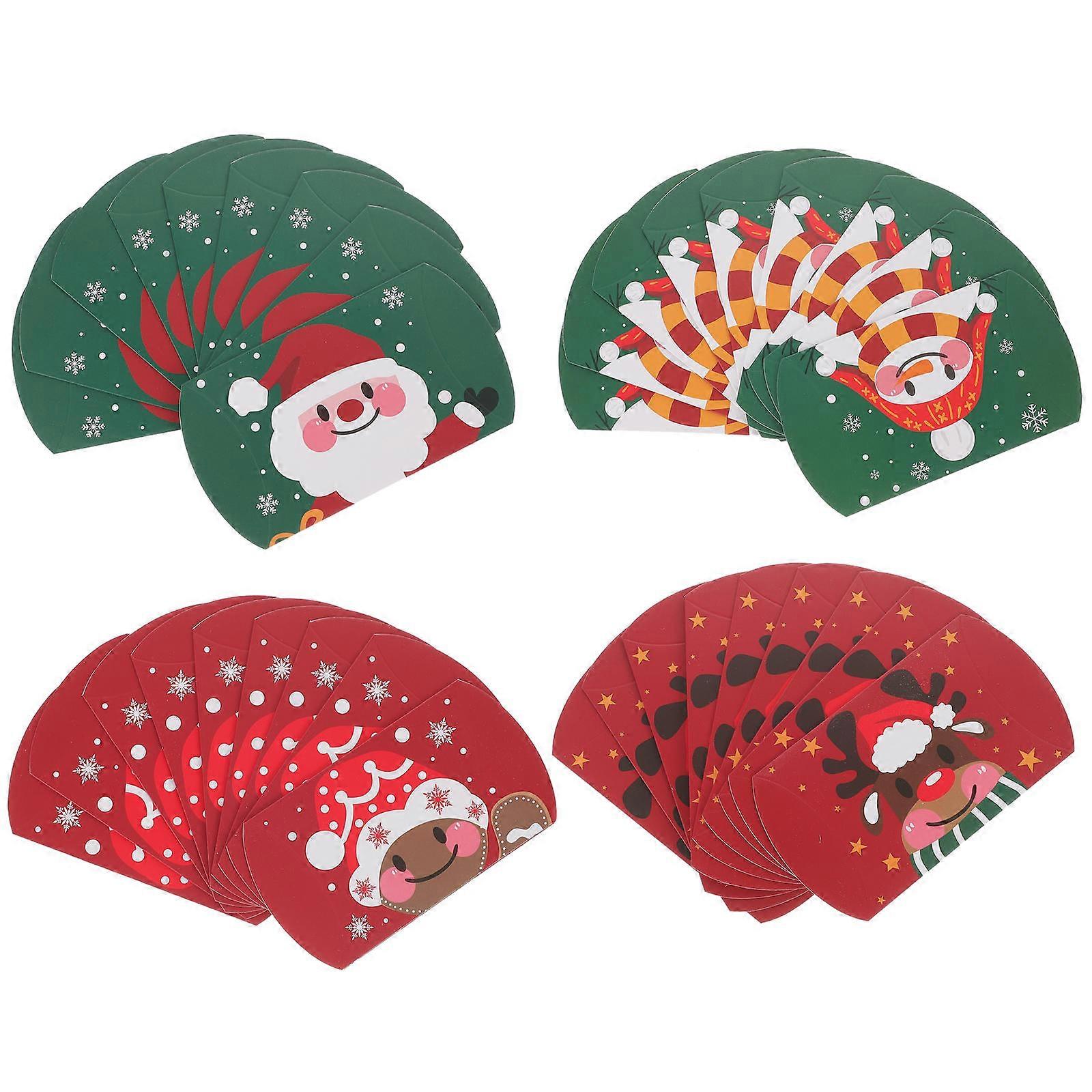 Assorted Color Christmas Gift Boxes Paper Boxes for Wrapping 40Pcs