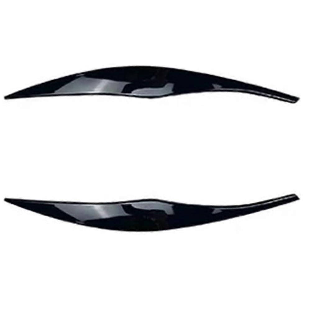 Gloss Black Headlight Eyebrows Trim for BMW E90 E91 3 Series 320i 330i 20052012 UV Resistant