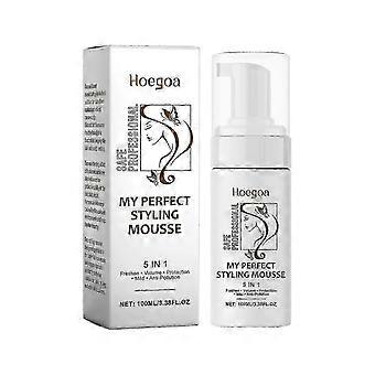 Hoegoa hair styling mousse nourishing hair care lasting moisturizing curling styling foam styling mousse