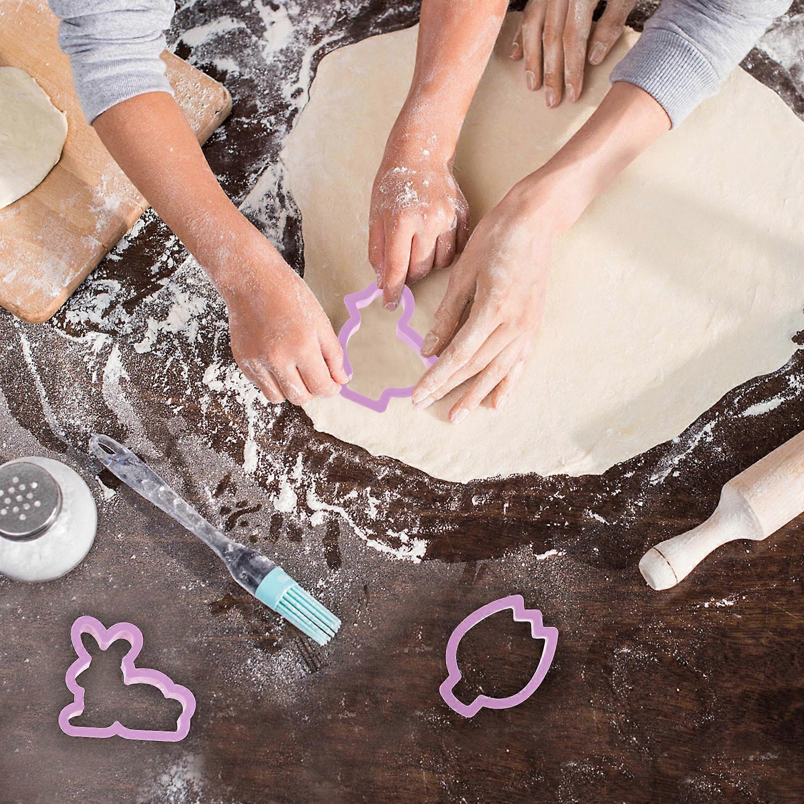 Easter Theme Biscuit Mold Baking Mold for Home Baking 10Pcs Assorted Color