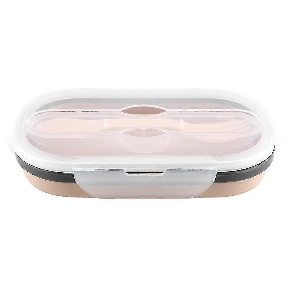 Silicone Foldable Lunch Box Rectangle Food Storage Container 26-27s