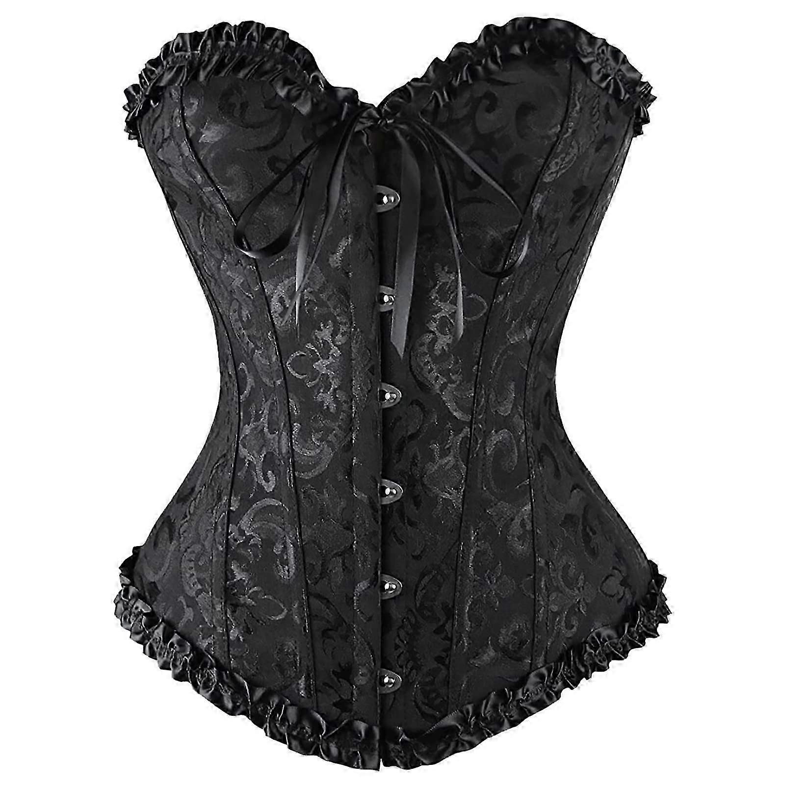 White Gothic Corset Waist Trainer Belt